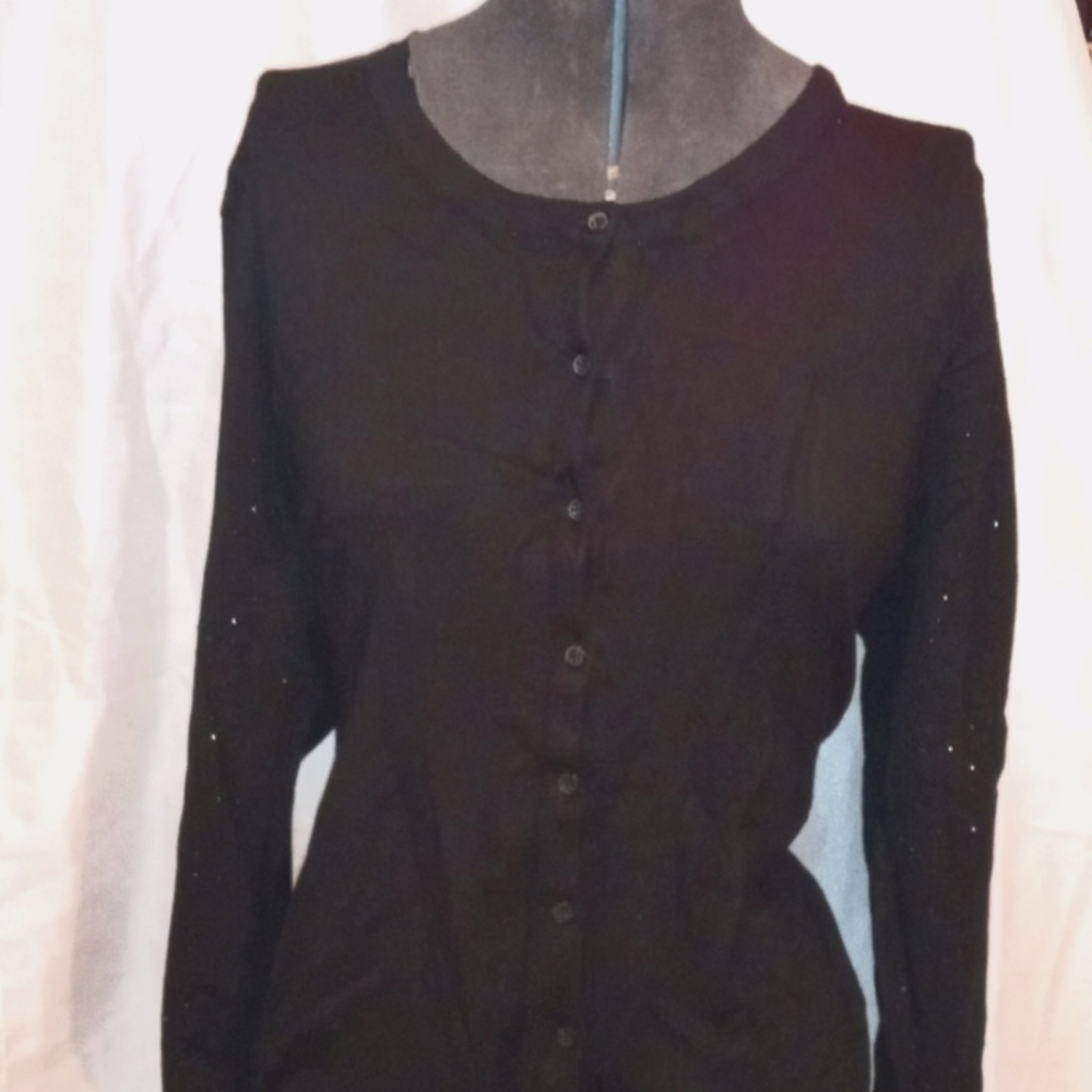 Women's cardigan with rhinestones